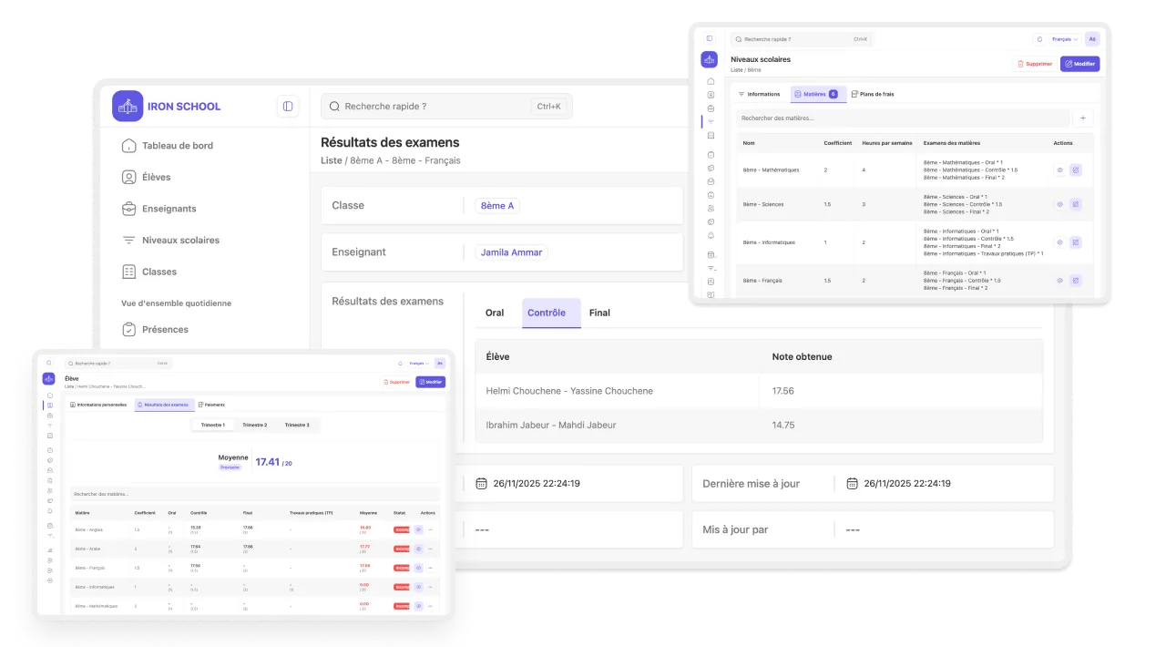 Grades and evaluation system