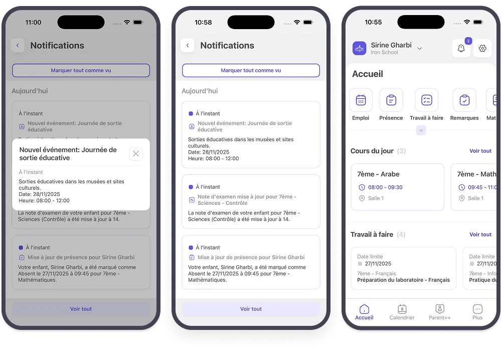 Mobile app notifications