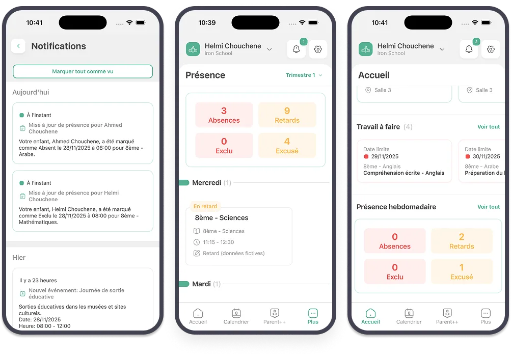 Mobile app attendance