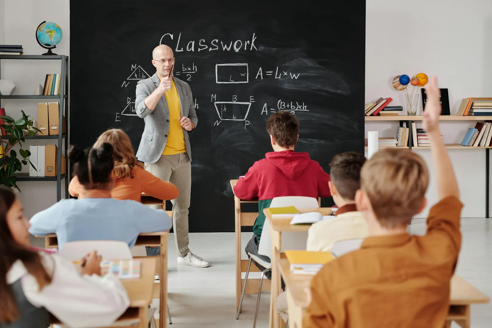 Professional teacher using Iron School platform